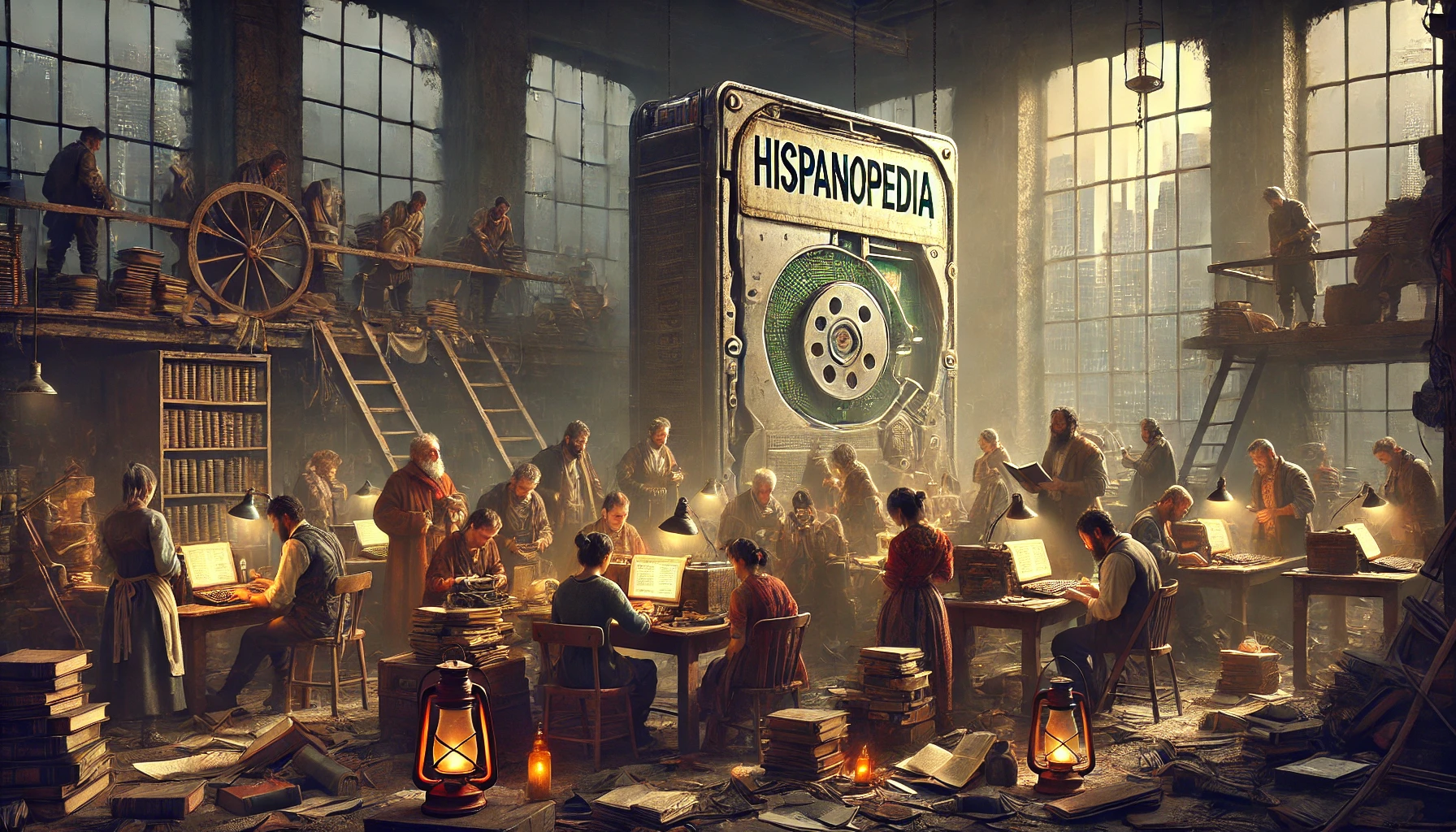 La última enciclopedia que la humanidad pudo rescatar de las cenizas.